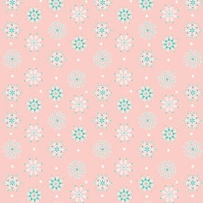 Snowflakes pink