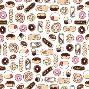 (small) cute donuts on white