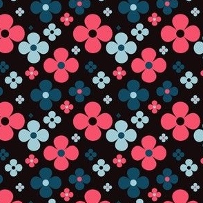 Flower Power (2.5") - pink, blue, black (ST2017FP)