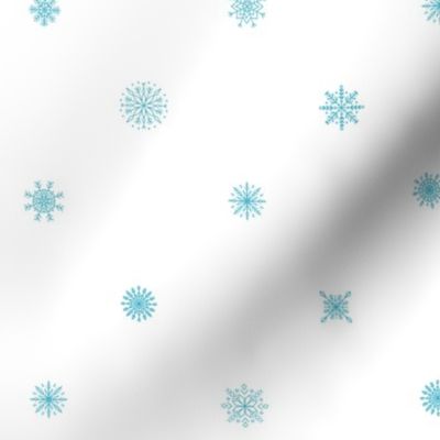 Snowflakes white