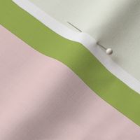 Spring green and pink large stripe