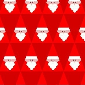 Santa triangles (M) vibrant red