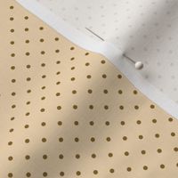 Tiny Brown Dots on Golden Buff (coordinate for Sweet Baby collection)
