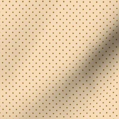 Tiny Brown Dots on Golden Buff (coordinate for Sweet Baby collection)