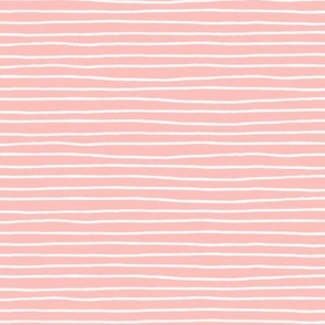 Pink Azalea + White Stripes (coordinate for Sweet Baby collection)
