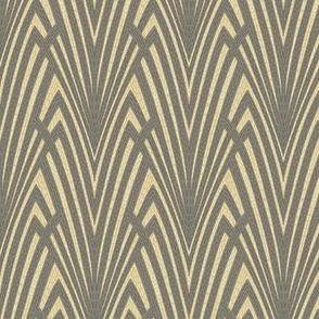 Art Deco Fescue in Gray and Gold  at 75percent