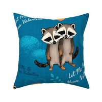 Cute raccoons in love, 23.33", XXL