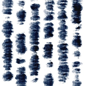 shibori - indigo blue brushstrokes on white - shibori textile pattern