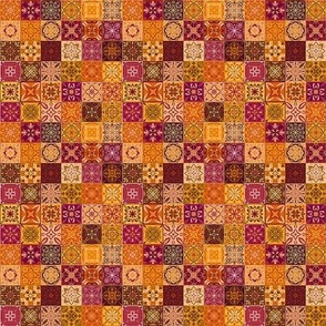 tile work 2 - autumn palette - extra small