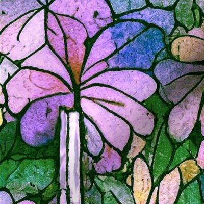 Stained Glass Flower Trellis