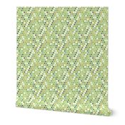 048 Small mint green orange bold geometric checkerboard hand drawn textures