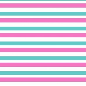 Pink and Teal Stripes