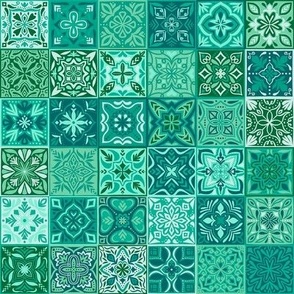 tile work 3 - green - medium