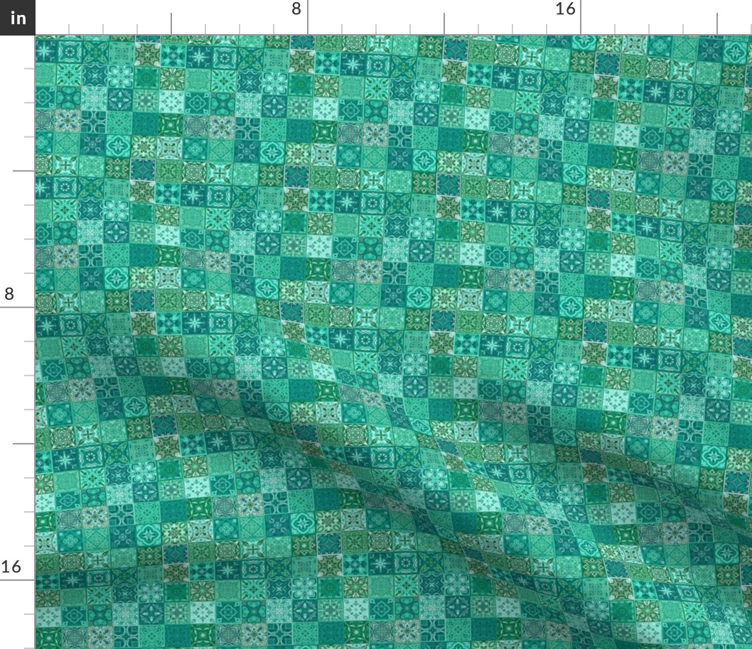 tile work 3 - green - small