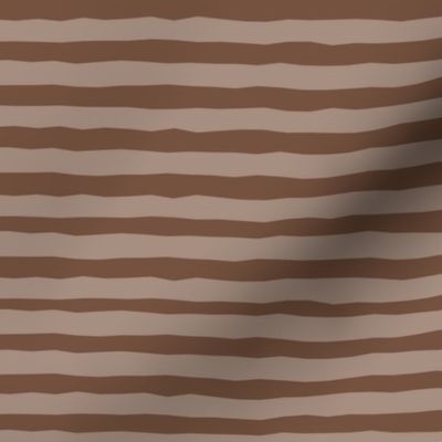 Brown Neutral Hand Drawn Horizontal Stripe