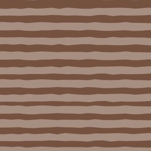 Brown Neutral Hand Drawn Horizontal Stripe