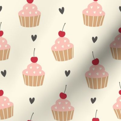 cupcake, cherries, love ( Med )