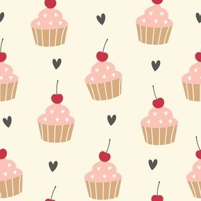cupcake, cherries, love ( Med )