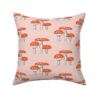 Wild mushroom - Amanita muscaria - Pink - Normal