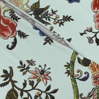 Rococo column embroideries, c. 1720-40