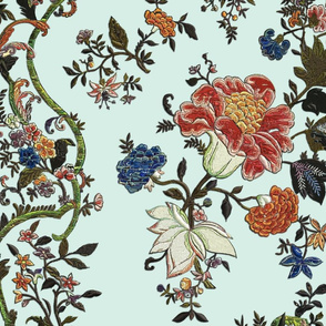 Rococo column embroideries, c. 1720-40