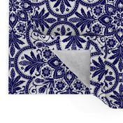 Bourgogne Tile ~  Admiral  ~ Blue and White 