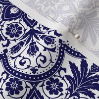 Bourgogne Tile ~  Admiral  ~ Blue and White 