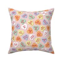 Cat Candy Hearts - Pink, Large Scale