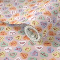 Cat Candy Hearts - Pink, Large Scale