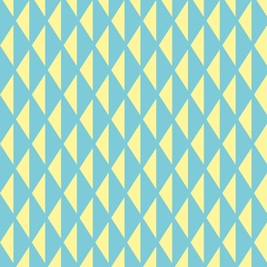 Geometric Triangles Yellow and Blue