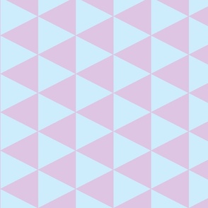 Geometric Triangles in Blue and Purple