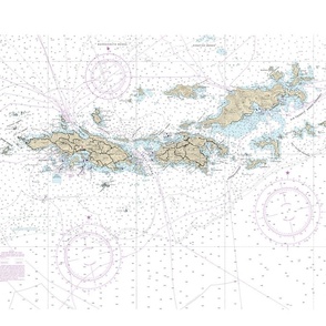 US Virgin Islands nautical map
