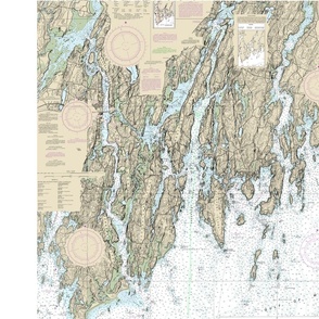 Kennebec area nautical map