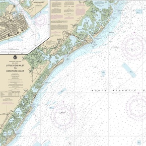 Jersey Shore nautical map