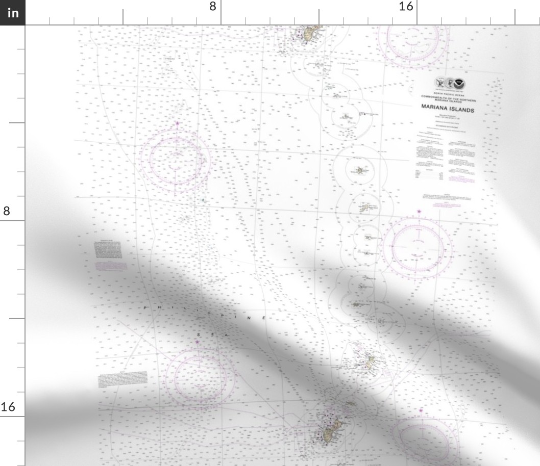 Mariana Islands nautical map