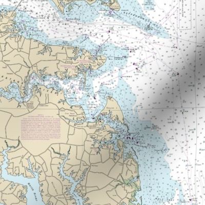 Chesapeake Bay, Wolf Trap to Smith Point nautical map