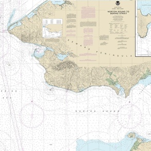 Seward Peninsula, Alaska nautical map