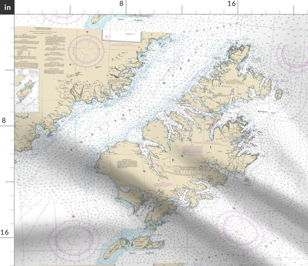 Kodiak Island nautical map