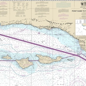 Channel Islands, Santa Cruz Island nautical map