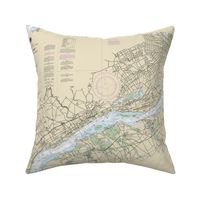 Nautical map of Delaware River, Wilmington to Philadelphia