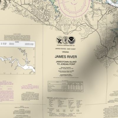 James River nautical map