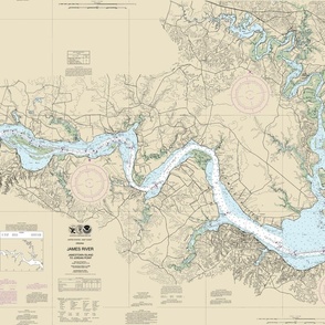 James River nautical map