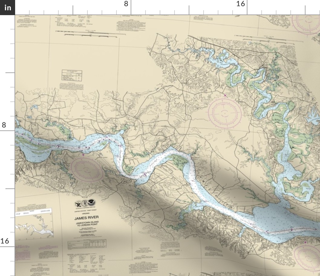 James River nautical map