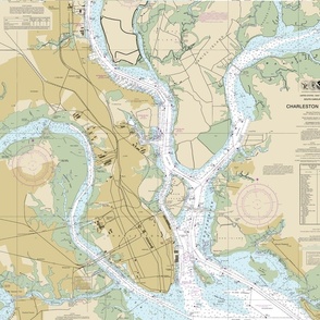 Charleston Harbor nautical map