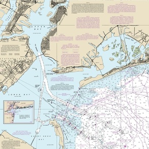 New York harbor entrance nautical map