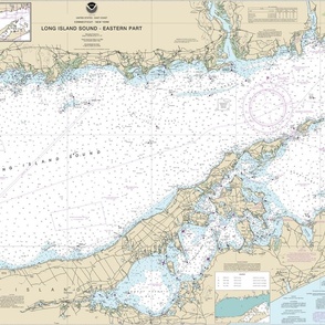 Eastern Long Island nautical map