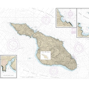 Catalina island nautical map