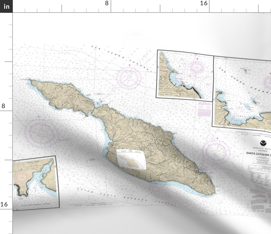 Catalina island nautical map