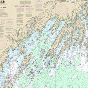 Casco Bay nautical map