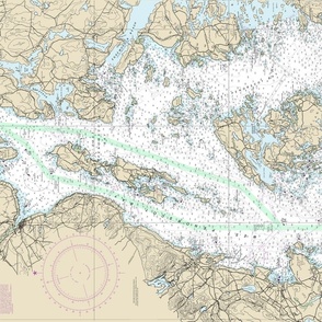 Penobscot Bay nautical map